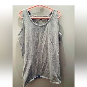 Old Navy Girl's Solid Color Strappy-Back Tank Top Gray,  XXL Size 16, EUC
